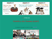 Tablet Screenshot of howtotrainadog.net